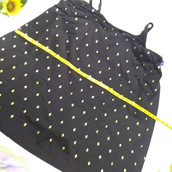 SOLD SWIMSUIT PLUS SIZE 30 SWIMDRESS GOLD STUDS - Picture 5 of 8